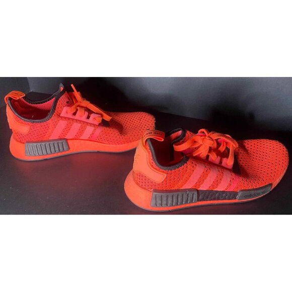 Adidas NMD R1 PrimeKnit Athletic Running Shoes Womens 7 FV1740 Signal Pink - Picture 7 of 8